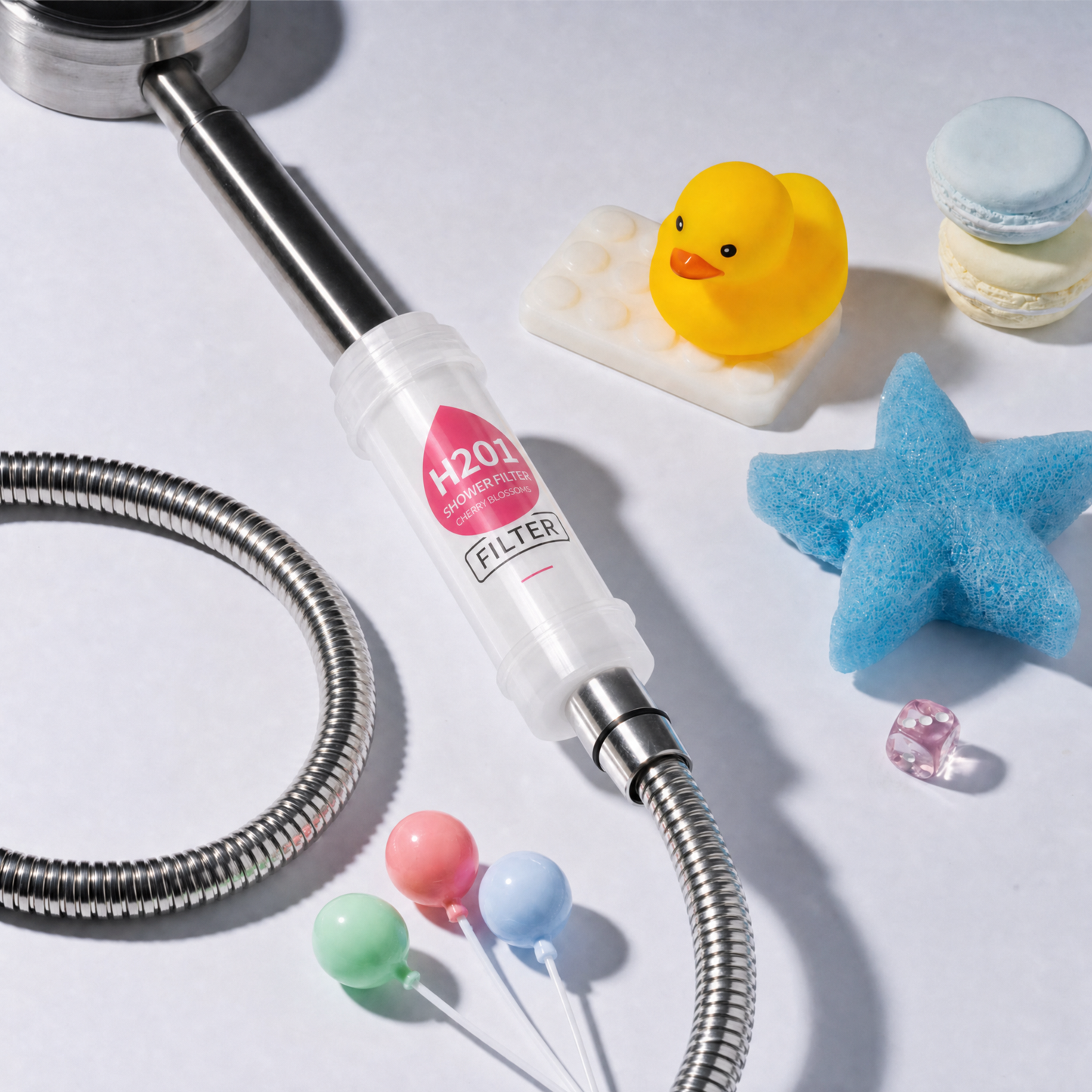 H2O1 Vitamin C Infused Shower Filter (CHERRY BLOSSOM)